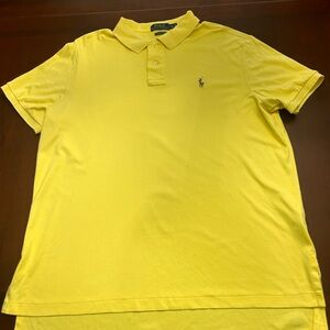 Men’s vintage Ralph Lauren yellow polo size XL